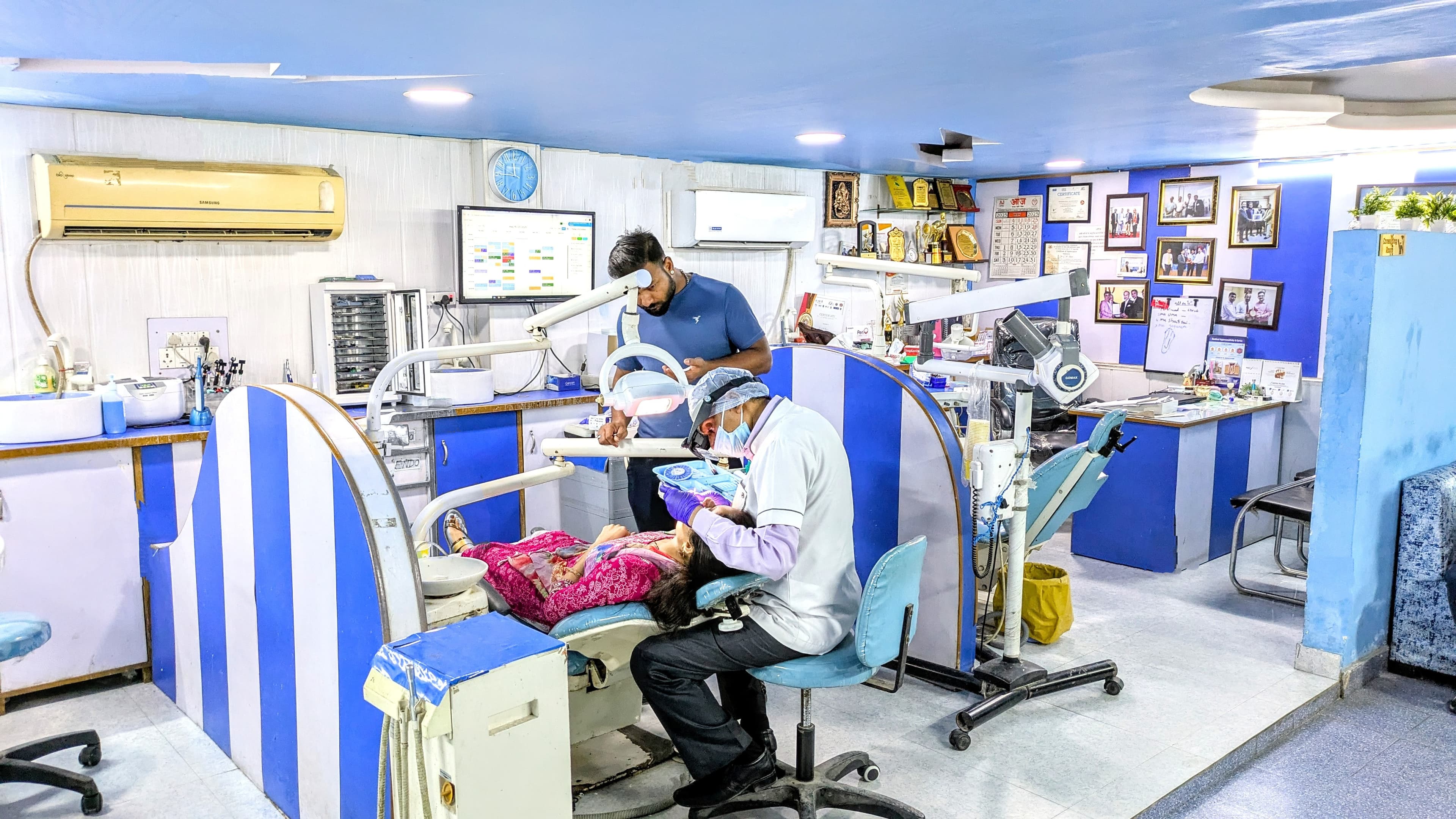 The treatment floor at ESD Dental Clinic, Lucknow